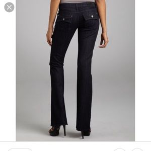 William Rast bootcut Jean. Dark rinse, Tatum style